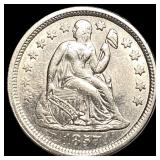 1857 Silver Seated Liberty Dime CLOSELY  UNCIRCUL