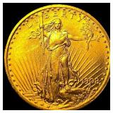 1908 No Motto St. Gaudens $20 Gold Double Eagle CH