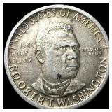1946-S Silver Half Dollar Booker T. Washington NEA