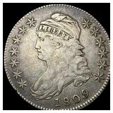 1809 Capped Bust Half Dollar NEARLY UNCIRCULATED