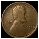 1909-S Lincoln Wheat Cent NICELY CIRCULATED