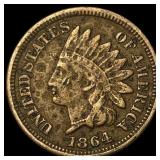 1864 Bronze Indian Head Cent LIGHTLY CIRCULATED