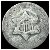 1851 Silver Three-Cent Piece NICELY CIRCULATED