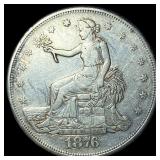 1876-S Silver Trade Dollar NEARLY UNCIRCULATED