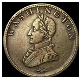 1791 Washington Cent Large Eagle Reverse CHOICE AU