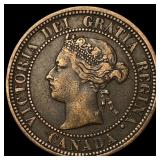 1881-H Canada Bronze 1 Cent NEARLY UNCIRCULATED