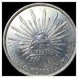 1899-Mo Mexico Silver Peso HIGH GRADE