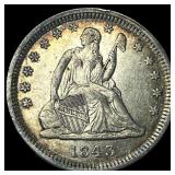 1843 Seated Liberty Quarter CLOSELY UNCIRCULATED