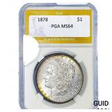 1878 Morgan Silver Dollar PGA MS64