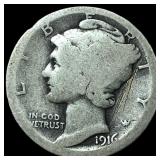 1916 Mercury Dime NICELY CIRCULATED
