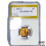 1952-S Wheat Cent PGA MS66+ RD