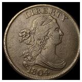1804 Copper Half Cent CLOSELY UNCIRCULATED