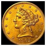 1903-S Gold $5 Liberty Half Eagle UNCIRCULATED