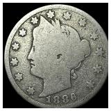 1886 Liberty Head Nickel NICELY CIRCULATED