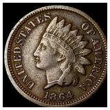 1864 Bronze Indian Head Cent NEARLY UNCIRCULATED