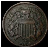 1864 Bronze Two-Cent Piece LIGHTLY CIRCULATED