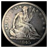 1845-O Silver Half Dollar LIGHTLY CIRCULATED