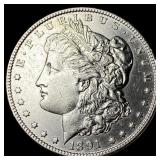 1891-CC Silver Morgan Dollar ABOUT UNCIRCULATED