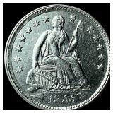 1855-S Silver Half Dime CLOSELY UNCIRCULATED