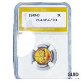 1949-D Wheat Cent PGA MS67 RD