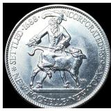 1938 Silver New Rochelle Half Dollar GEM BU