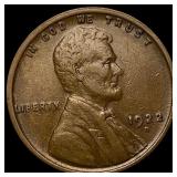 1922-D Lincoln Wheat Cent NEARLY UNCIRCULATED