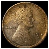 1914-S Lincoln Wheat Cent NEARLY UNCIRCULATED