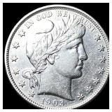 1903 Silver Barber Half Dollar CLOSELY UNCIRCULATE