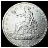 1876-S Silver Trade Dollar CLOSELY  UNCIRCULATED