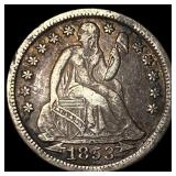 1853 Arrows Seated Liberty Dime NEARLY UNCIRCULATE