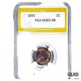 1893 Indian Head Cent PGA MS65 RB