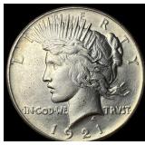 1921 Silver Peace Dollar CLOSELY UNCIRCULATED