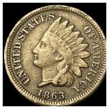 1863 Indian Head Cent CHOICE AU