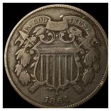 1864 Two-Cent Piece NICELY CIRCULATED