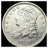 1837 Capped Bust Dime NEARLY UNCIRCULATED