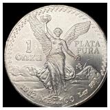 1982 Mexico Silver 1 Onza Libertad SUPERB GEM BU