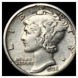 1926-S Silver Mercury Dime CLOSELY UNCIRCULATED