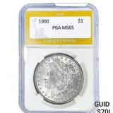 1900 Morgan Silver Dollar PGA MS65