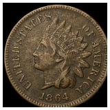 1864 Bronze Indian Head Cent NEARLY UNCIRCULATED