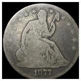 1877 Seated Liberty Half Dollar NICELY CIRCULATED