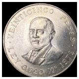 1972 Mexico Silver 25 Pesos UNCIRCULATED