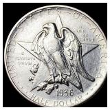 1936-S Silver Texas Independence Half Dollar NEARL
