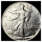 1942 Walking Liberty Half Dollar CLOSELY UNCIRCULA