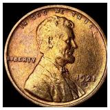 1921-S Lincoln Wheat Cent CLOSELY UNCIRCULATED