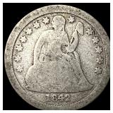 1842-O Silver Seated Liberty Dime SUPERB GEM BU
