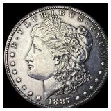 1887-S Silver Morgan Dollar CLOSELY UNCIRCULATED