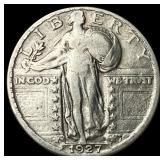 1927-S Silver Standing Liberty Quarter CLOSELY UNC