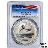 2016 $1 Pearl Harbor 1oz PCGS MS70