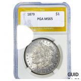 1879 Morgan Silver Dollar PGA MS65