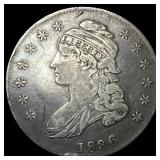 1836 Capped Bust Silver Half Dollar LIGHTLY CIRCUL